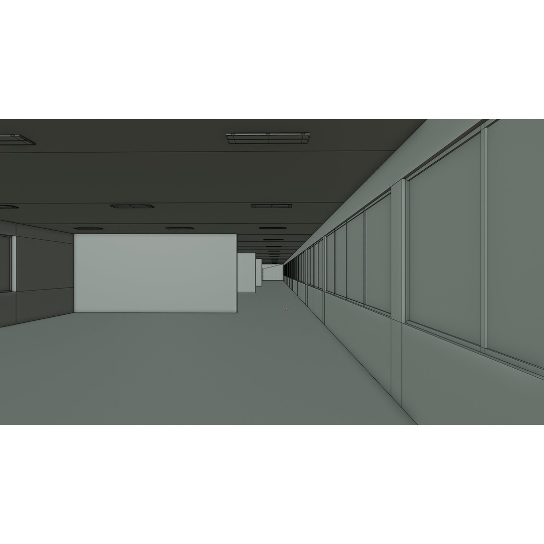 Airplane Hangar 3D Model – Low Poly Interior Asset, FBX, OBJ, Blender - View 37