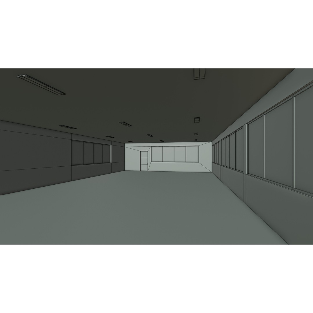 Airplane Hangar 3D Model – Low Poly Interior Asset, FBX, OBJ, Blender - View 39