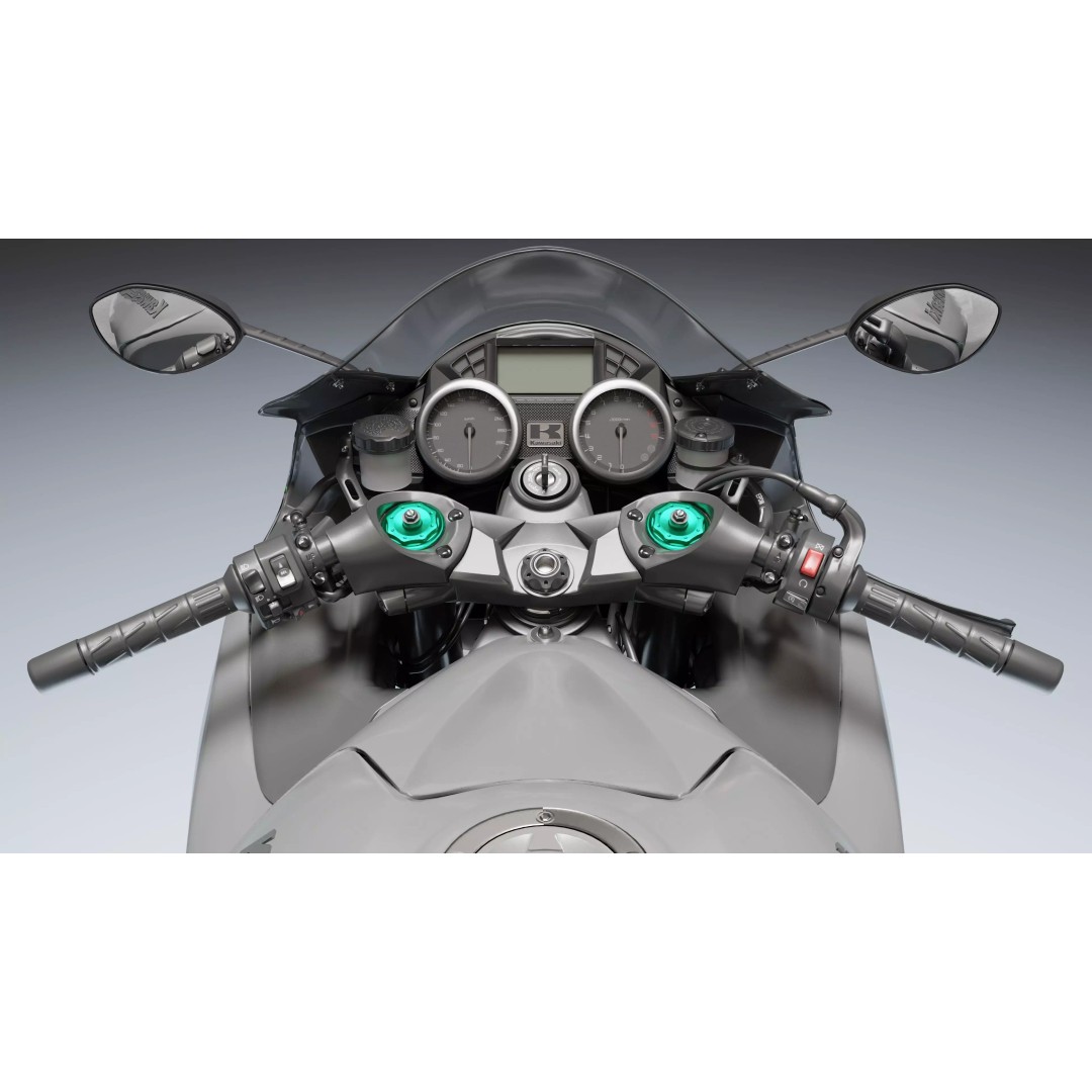 Kawasaki Ninja ZX-14R 3D Model – Low Poly PBR Game Asset, Blender, FBX - View 13