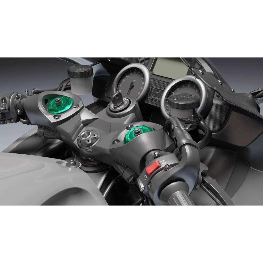 Kawasaki Ninja ZX-14R 3D Model – Low Poly PBR Game Asset, Blender, FBX - View 14