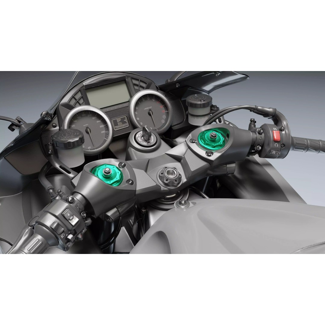 Kawasaki Ninja ZX-14R 3D Model – Low Poly PBR Game Asset, Blender, FBX - View 15