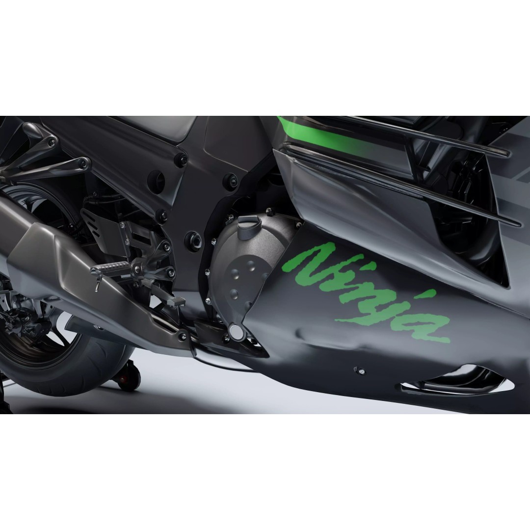 Kawasaki Ninja ZX-14R 3D Model – Low Poly PBR Game Asset, Blender, FBX - View 16