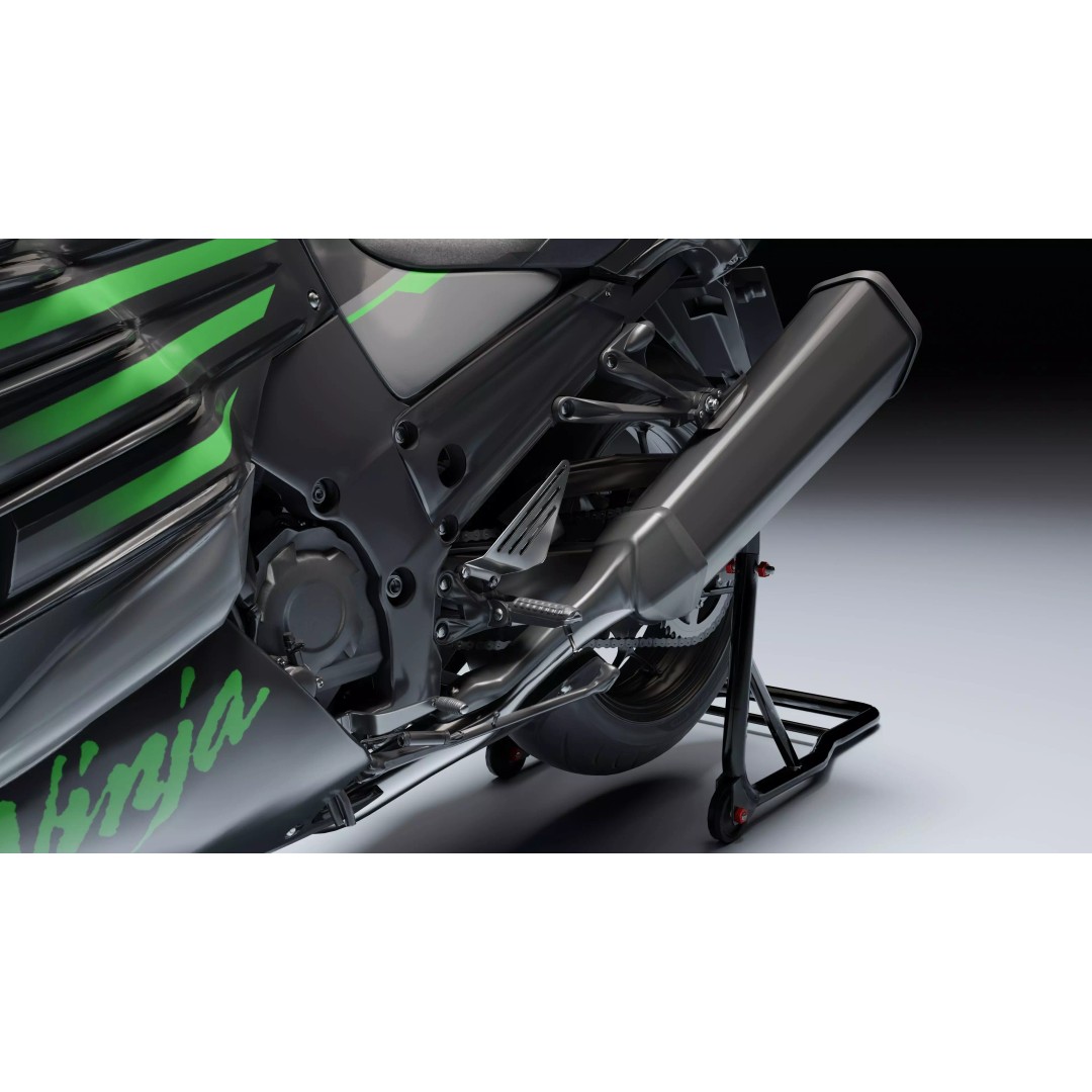 Kawasaki Ninja ZX-14R 3D Model – Low Poly PBR Game Asset, Blender, FBX - View 20