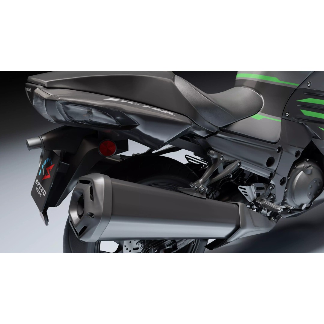 Kawasaki Ninja ZX-14R 3D Model – Low Poly PBR Game Asset, Blender, FBX - View 22