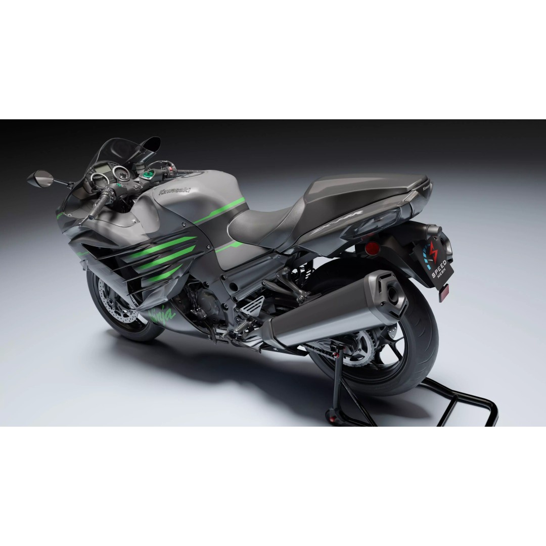 Kawasaki Ninja ZX-14R 3D Model – Low Poly PBR Game Asset, Blender, FBX - View 6