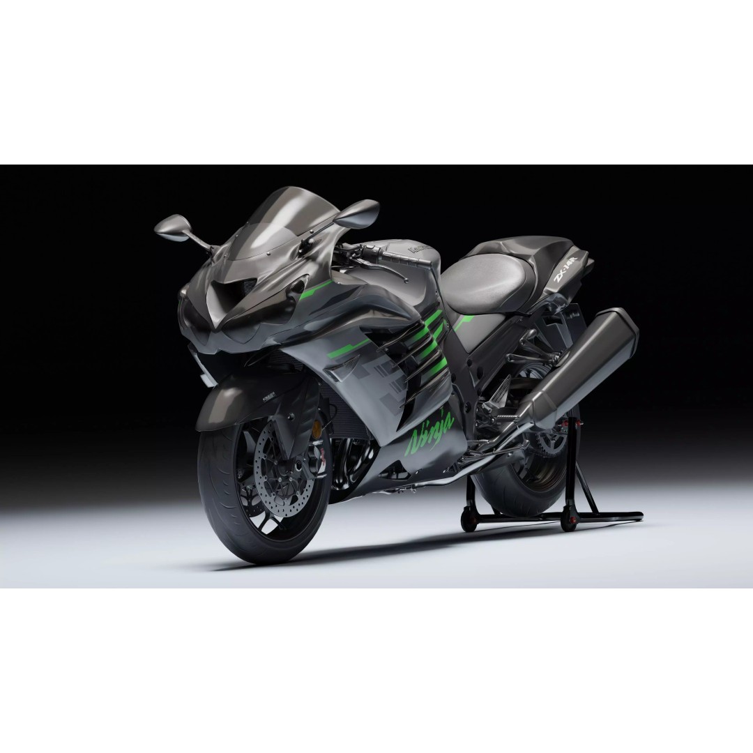Kawasaki Ninja ZX-14R 3D Model – Low Poly PBR Game Asset, Blender, FBX - View 8