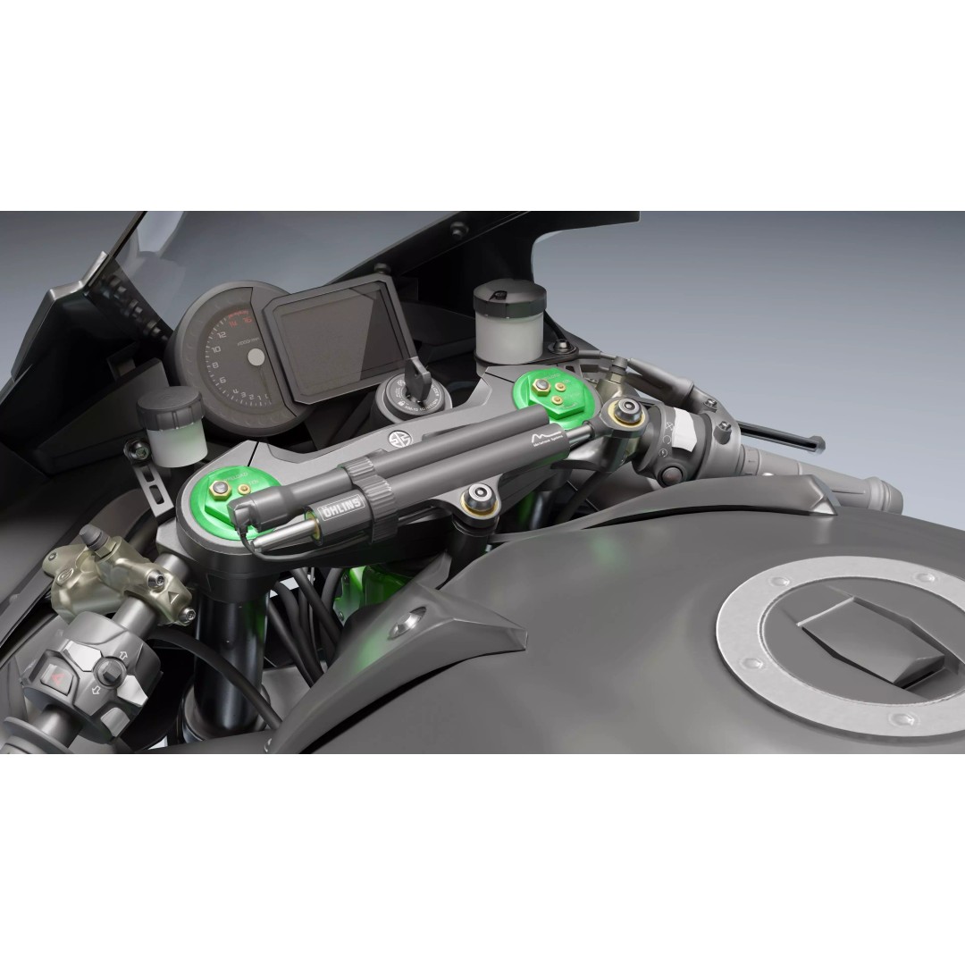 Kawasaki Ninja H2R 3D Model – Low Poly Game Ready Asset, Blender, FBX - View 15