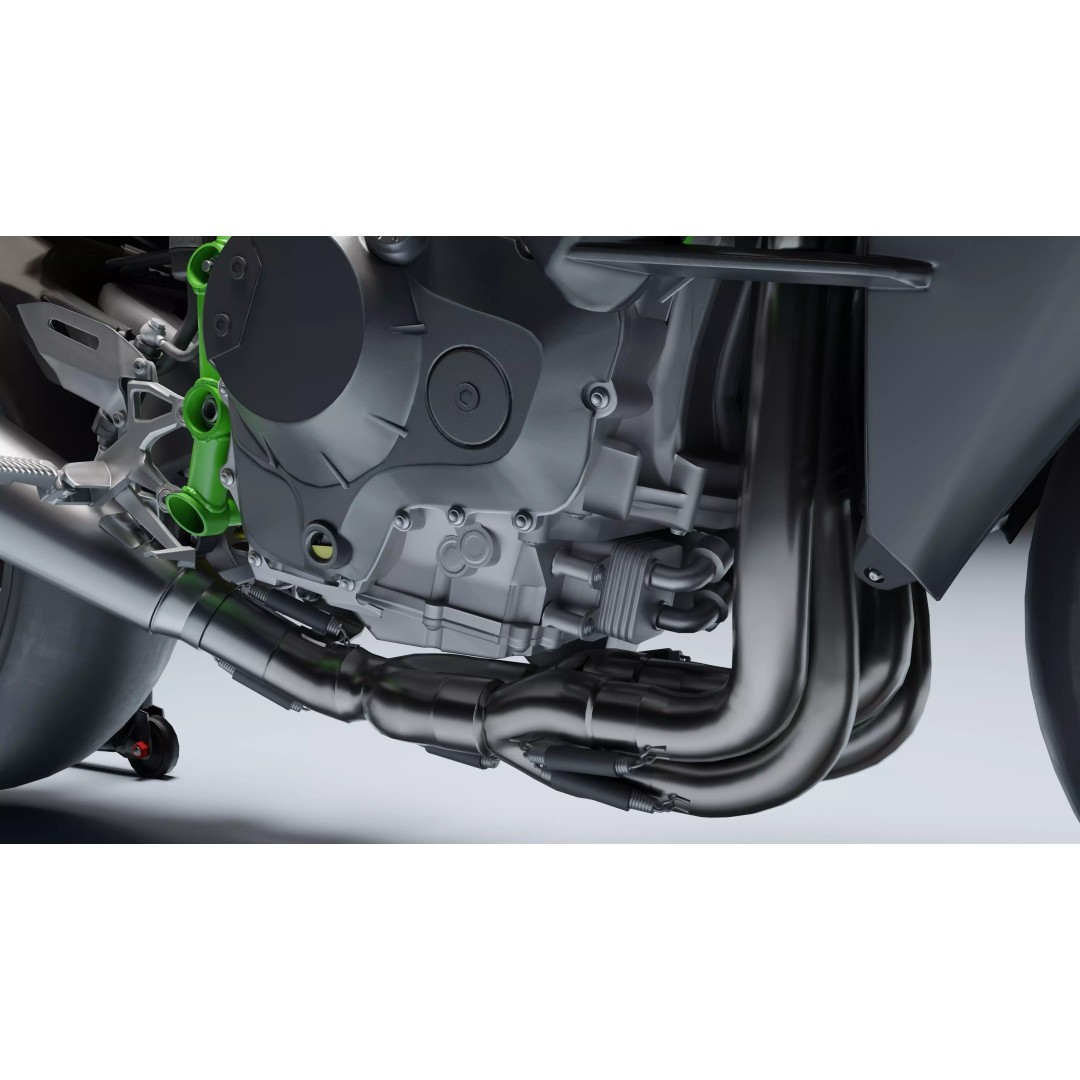 Kawasaki Ninja H2R 3D Model – Low Poly Game Ready Asset, Blender, FBX - View 16