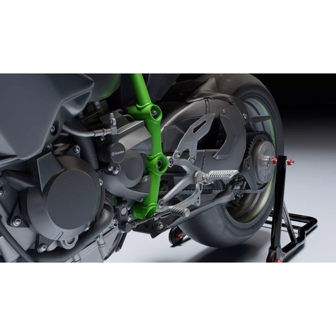 Kawasaki Ninja H2R 3D Model – Low Poly Game Ready Asset, Blender, FBX - View 20