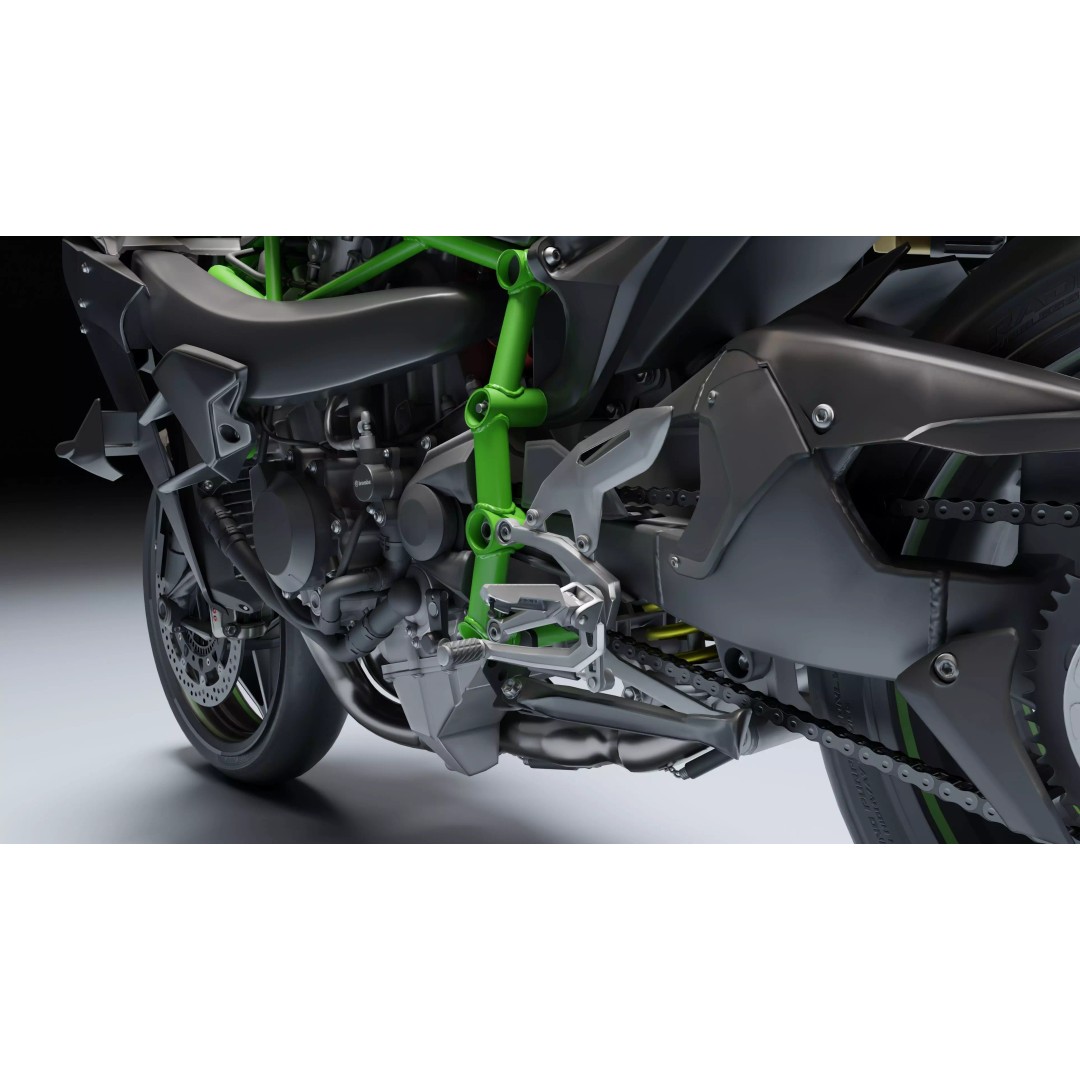 Kawasaki Ninja H2R 3D Model – Low Poly Game Ready Asset, Blender, FBX - View 21