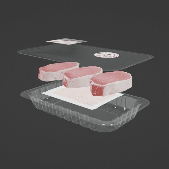 Pork Chops Package - Game-Ready 3D Model - View 7