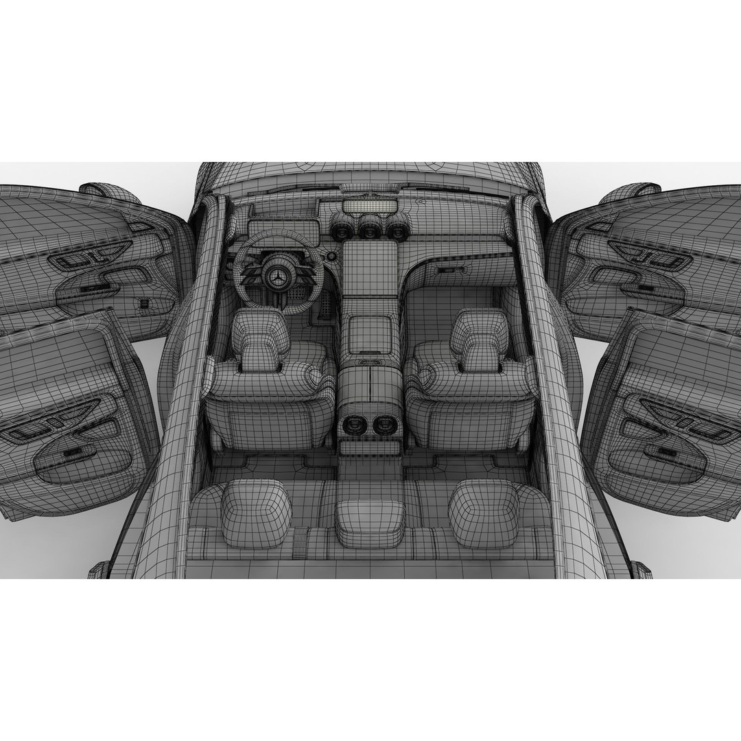 Mercedes-Benz C-Class Estate 2022 3D Model – High Poly Game Asset, FBX, OBJ