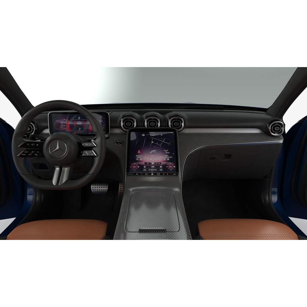 Mercedes-Benz C-Class Estate 2022 3D Model – High Poly Game Asset, FBX, OBJ - View 15