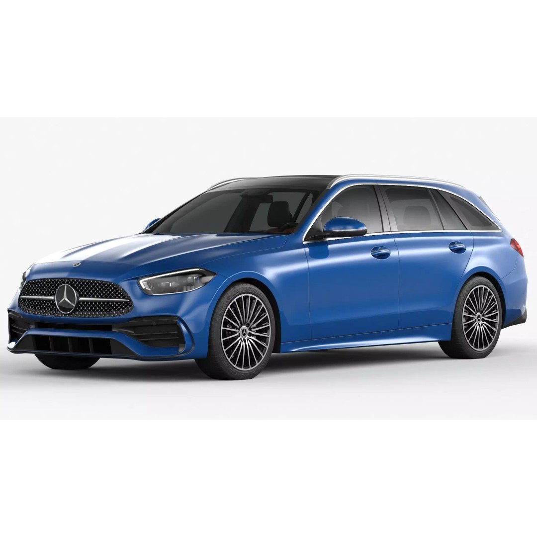 Mercedes-Benz C-Class Estate 2022 3D Model – High Poly Game Asset, FBX, OBJ - View 2