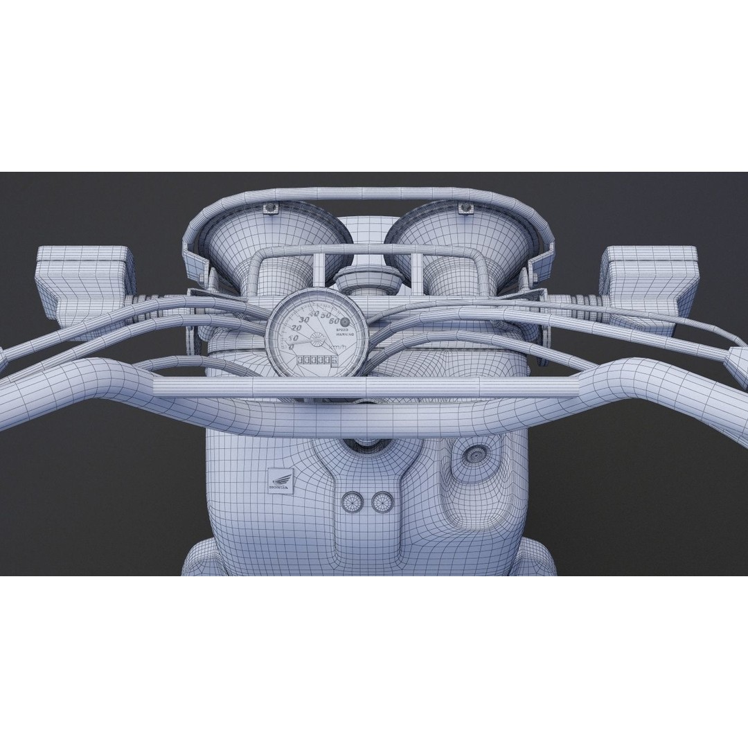 Honda Zoomer 2005 3D Model – High Poly Motorcycle Asset, FBX, OBJ