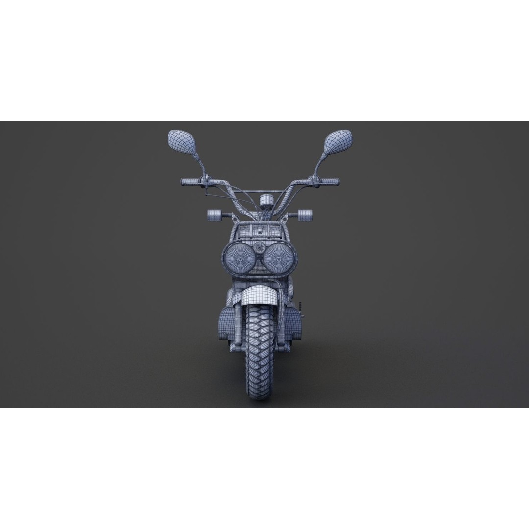 Honda Zoomer 2005 3D Model – High Poly Motorcycle Asset, FBX, OBJ - View 26