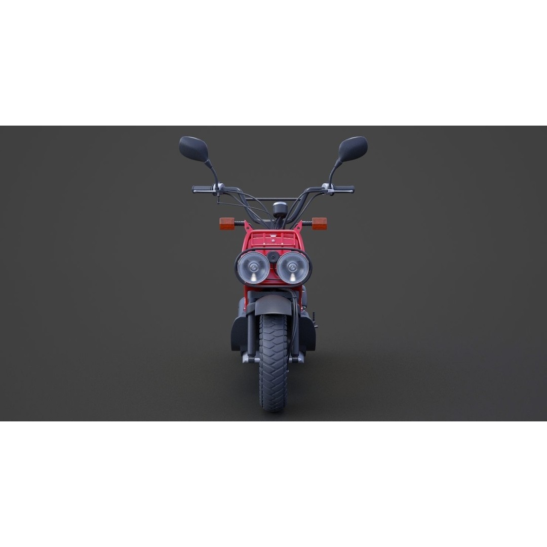 Honda Zoomer 2005 3D Model – High Poly Motorcycle Asset, FBX, OBJ - View 3