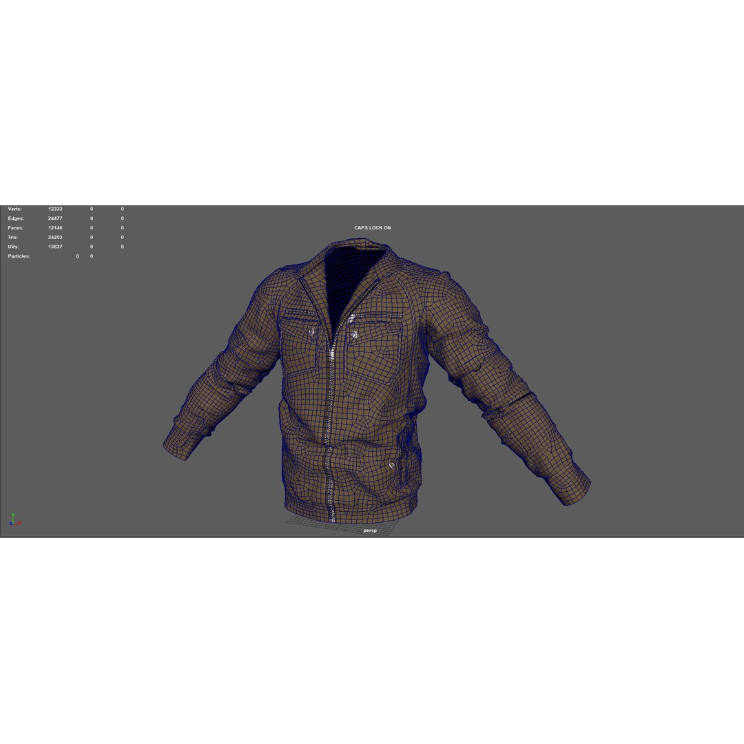 BOMBER Military Jacket 3D Model – High Poly PBR Game Asset, FBX, OBJ, Blender - View 11