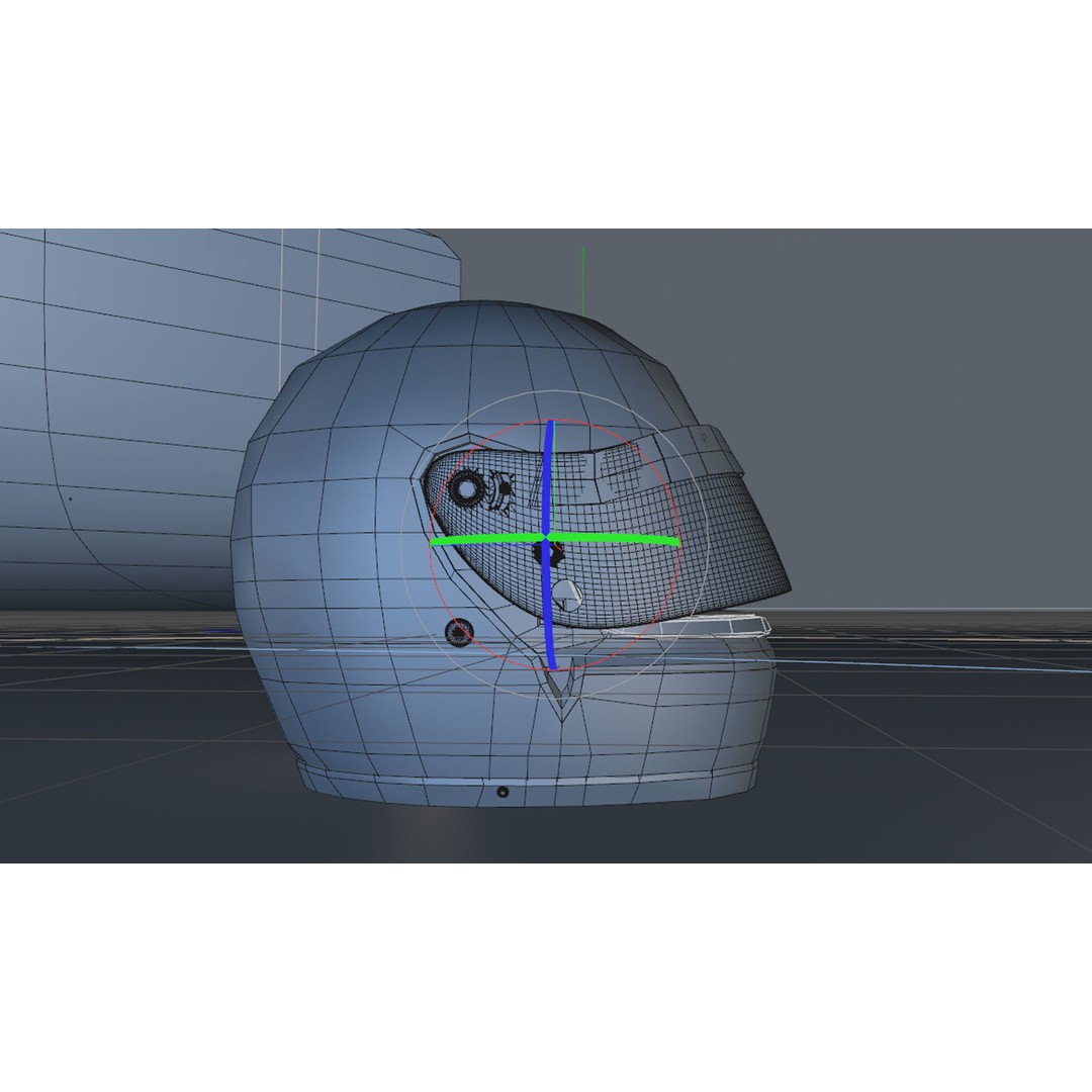 Ayrton Senna 1988 Monaco GP Helmet 3D Model – Game Ready FBX - View 7