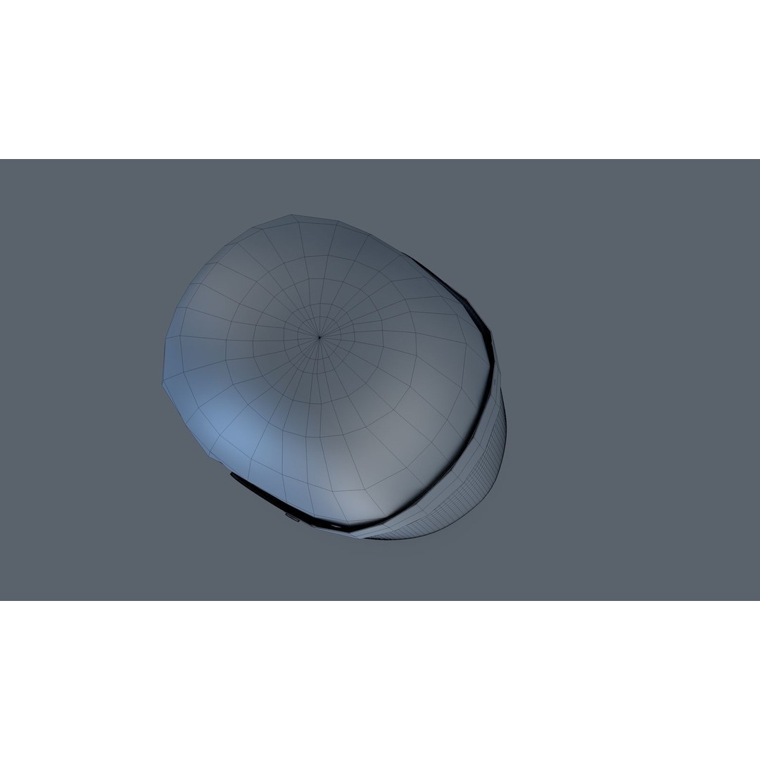 Ayrton Senna 1988 Monaco GP Helmet 3D Model – Game Ready FBX - View 8