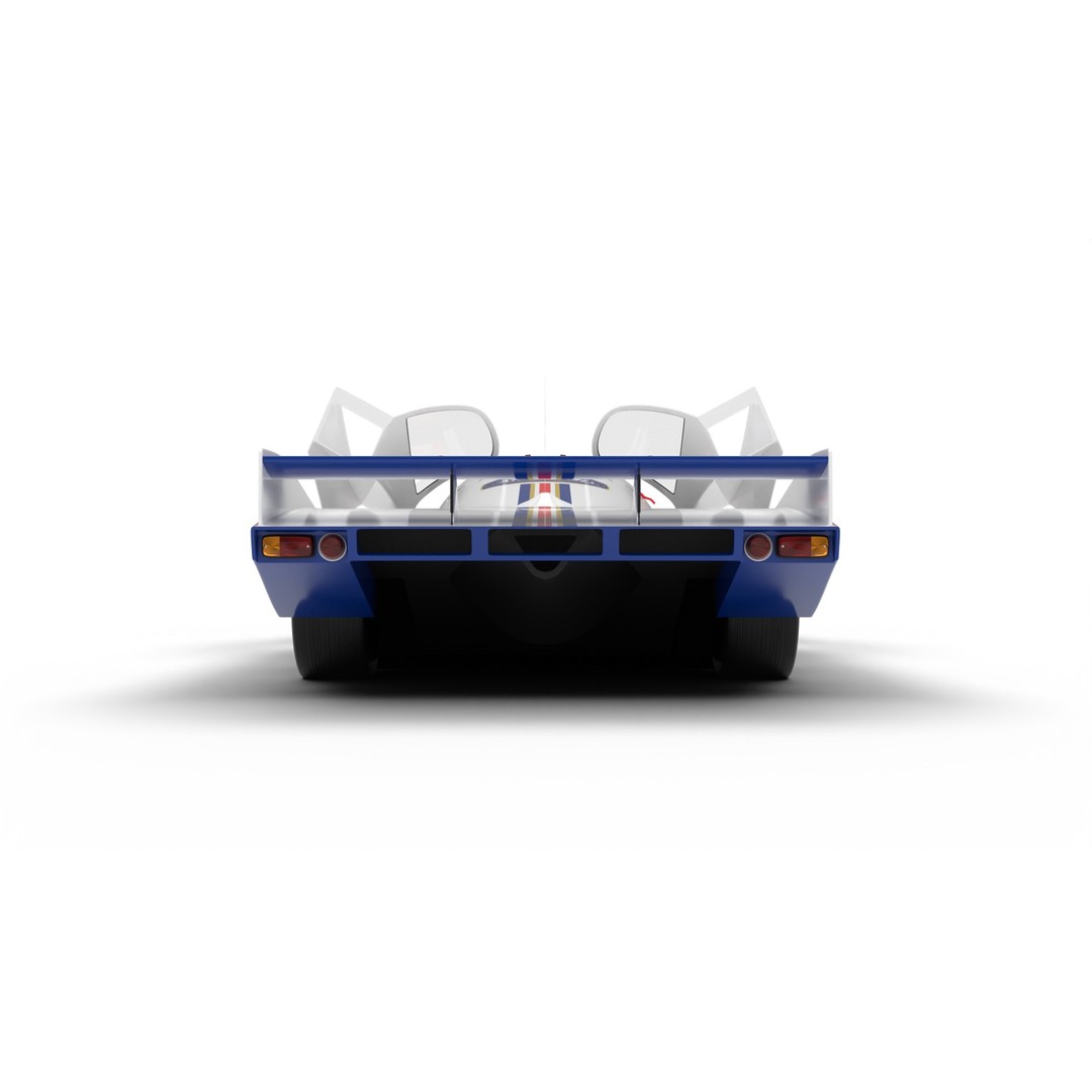 Porsche 956 Group C 1982 Rothmans Racing 3D Model – High Poly PBR Asset, FBX, OBJ - View 13