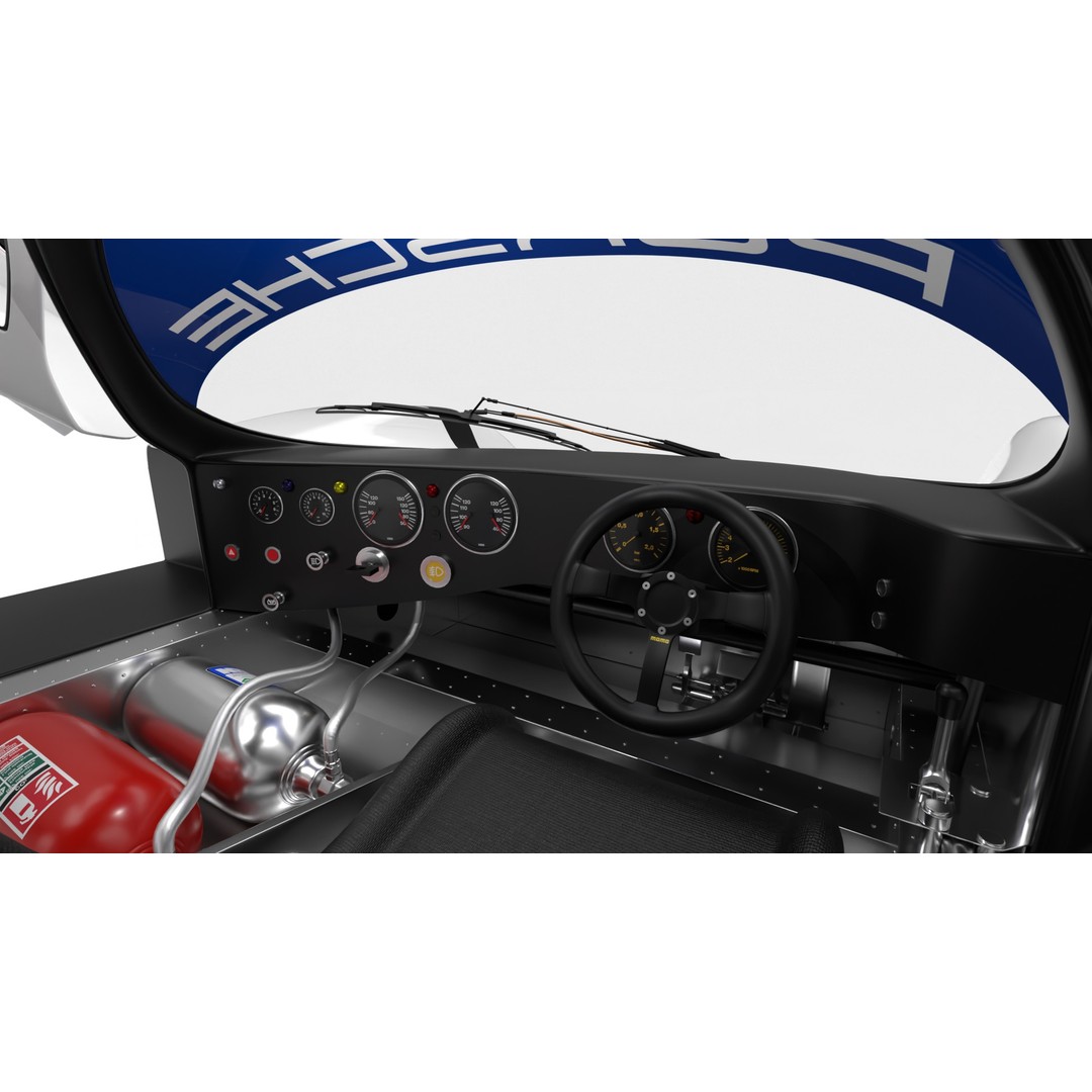 Porsche 956 Group C 1982 Rothmans Racing 3D Model – High Poly PBR Asset, FBX, OBJ - View 21