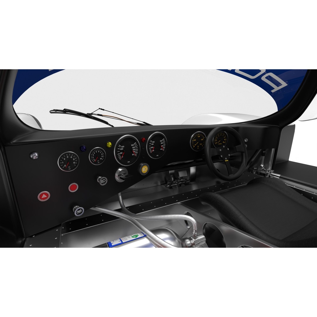 Porsche 956 Group C 1982 Rothmans Racing 3D Model – High Poly PBR Asset, FBX, OBJ - View 23