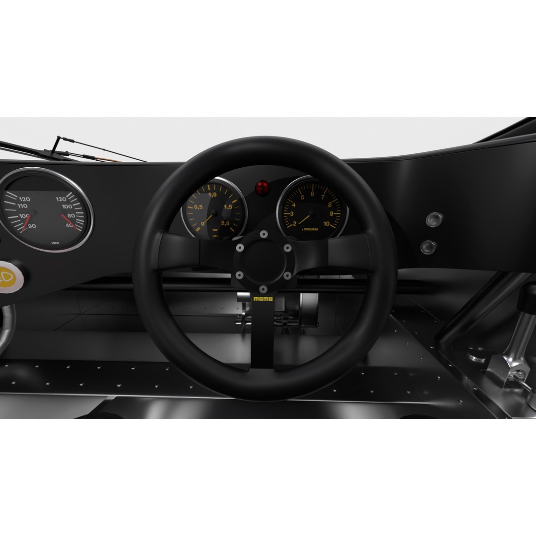 Porsche 956 Group C 1982 Rothmans Racing 3D Model – High Poly PBR Asset, FBX, OBJ - View 26