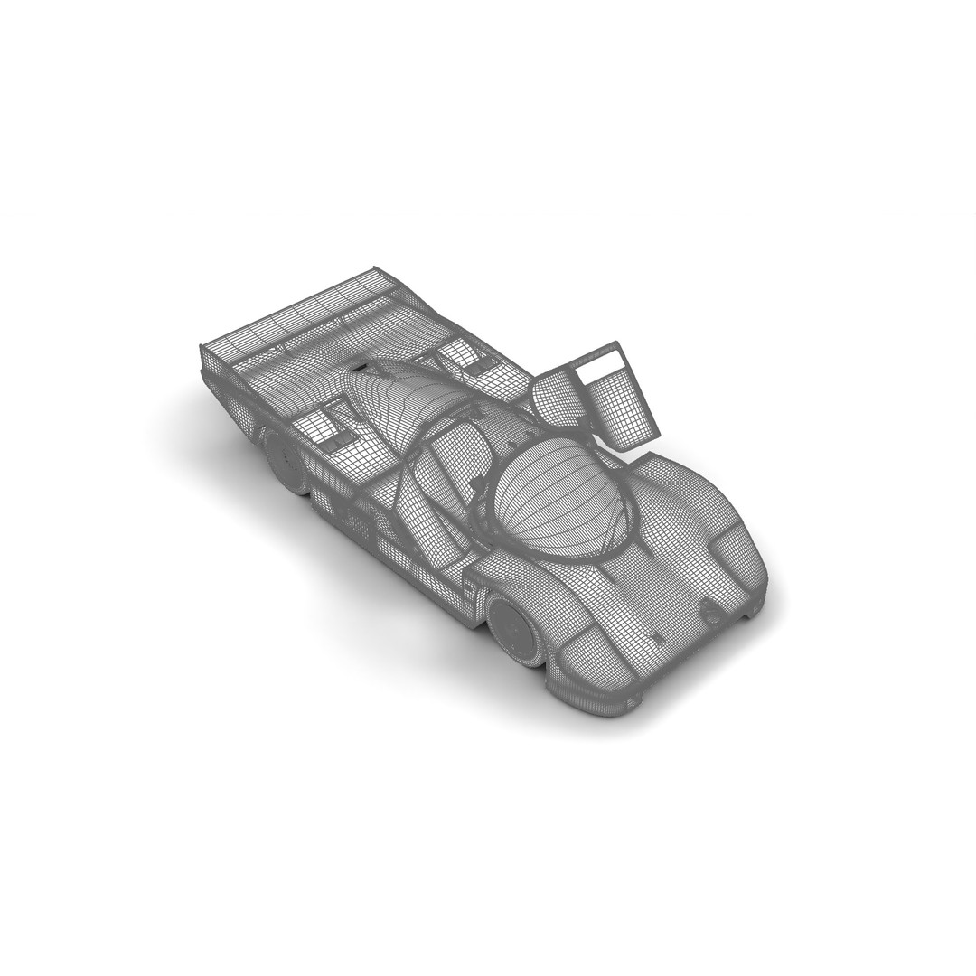 Porsche 956 Group C 1982 Rothmans Racing 3D Model – High Poly PBR Asset, FBX, OBJ - View 29