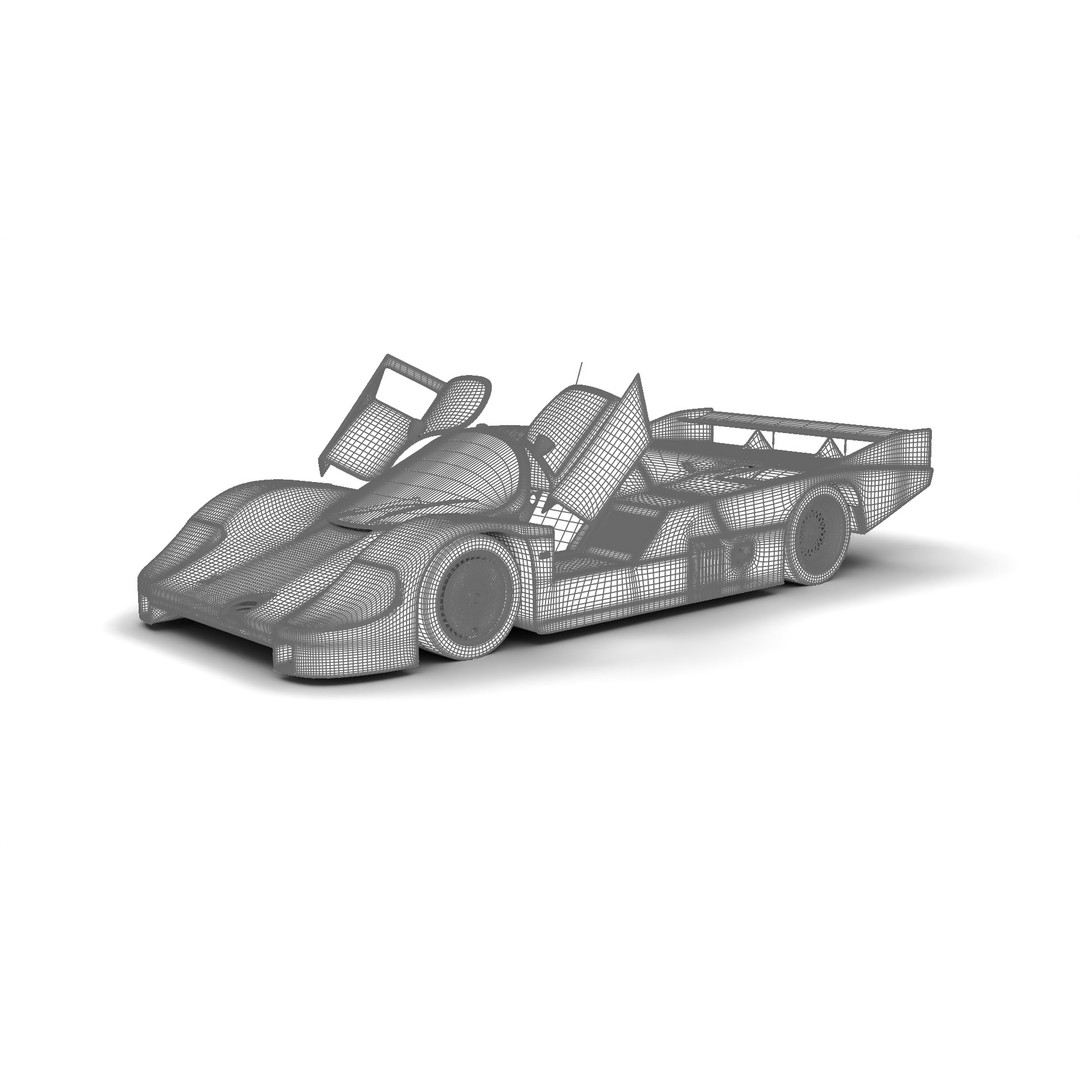 Porsche 956 Group C 1982 Rothmans Racing 3D Model – High Poly PBR Asset, FBX, OBJ - View 31