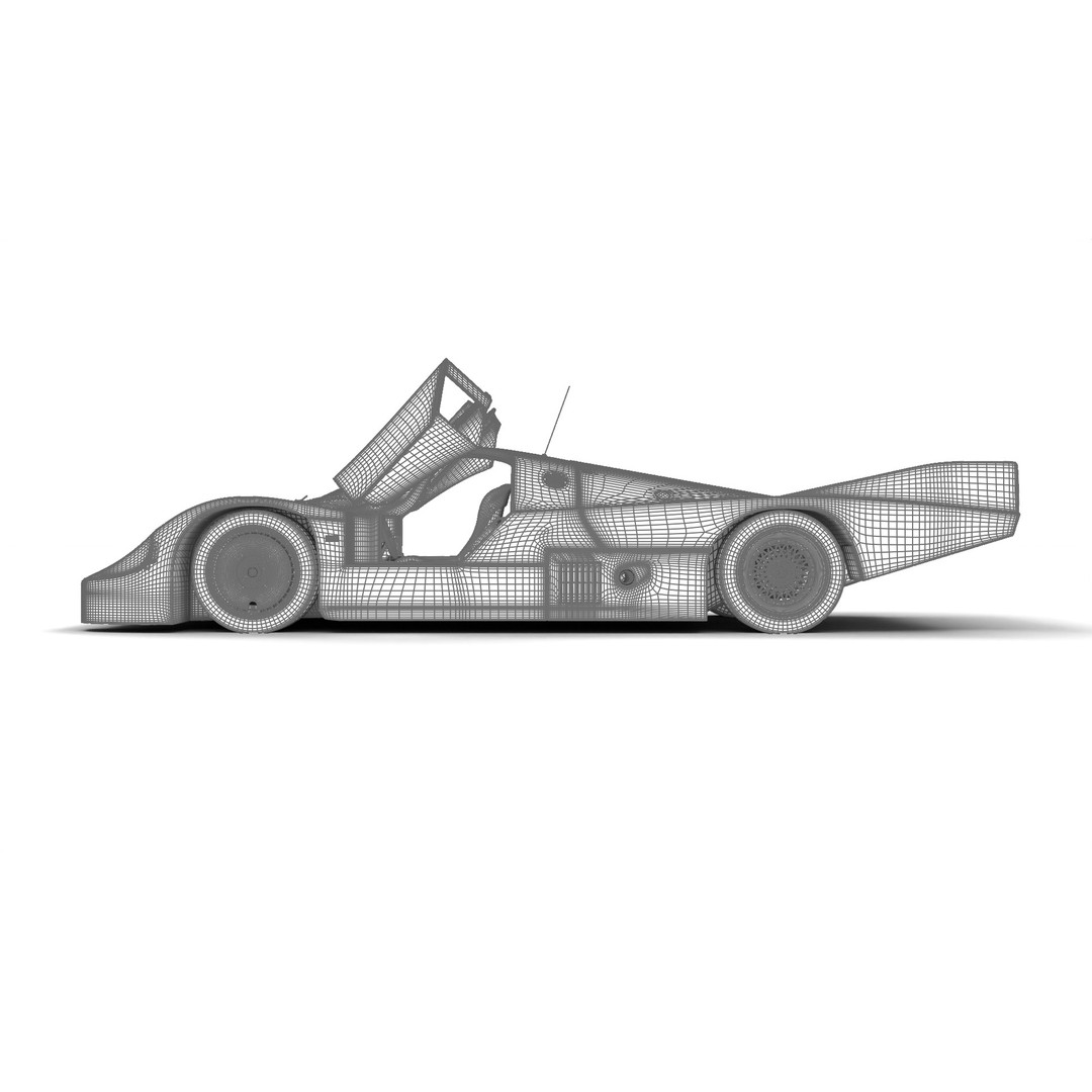 Porsche 956 Group C 1982 Rothmans Racing 3D Model – High Poly PBR Asset, FBX, OBJ - View 33