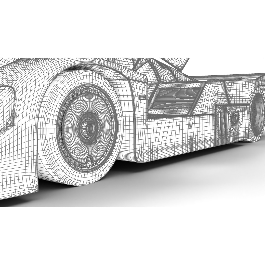 Porsche 956 Group C 1982 Rothmans Racing 3D Model – High Poly PBR Asset, FBX, OBJ - View 36