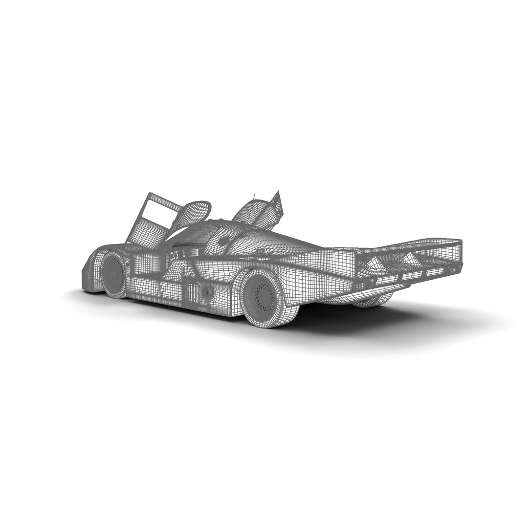 Porsche 956 Group C 1982 Rothmans Racing 3D Model – High Poly PBR Asset, FBX, OBJ - View 38