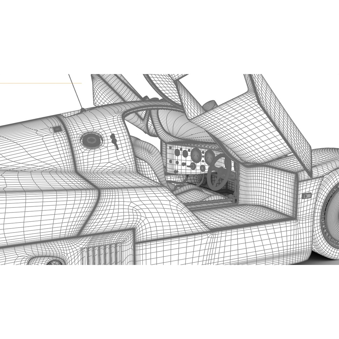 Porsche 956 Group C 1982 Rothmans Racing 3D Model – High Poly PBR Asset, FBX, OBJ - View 39