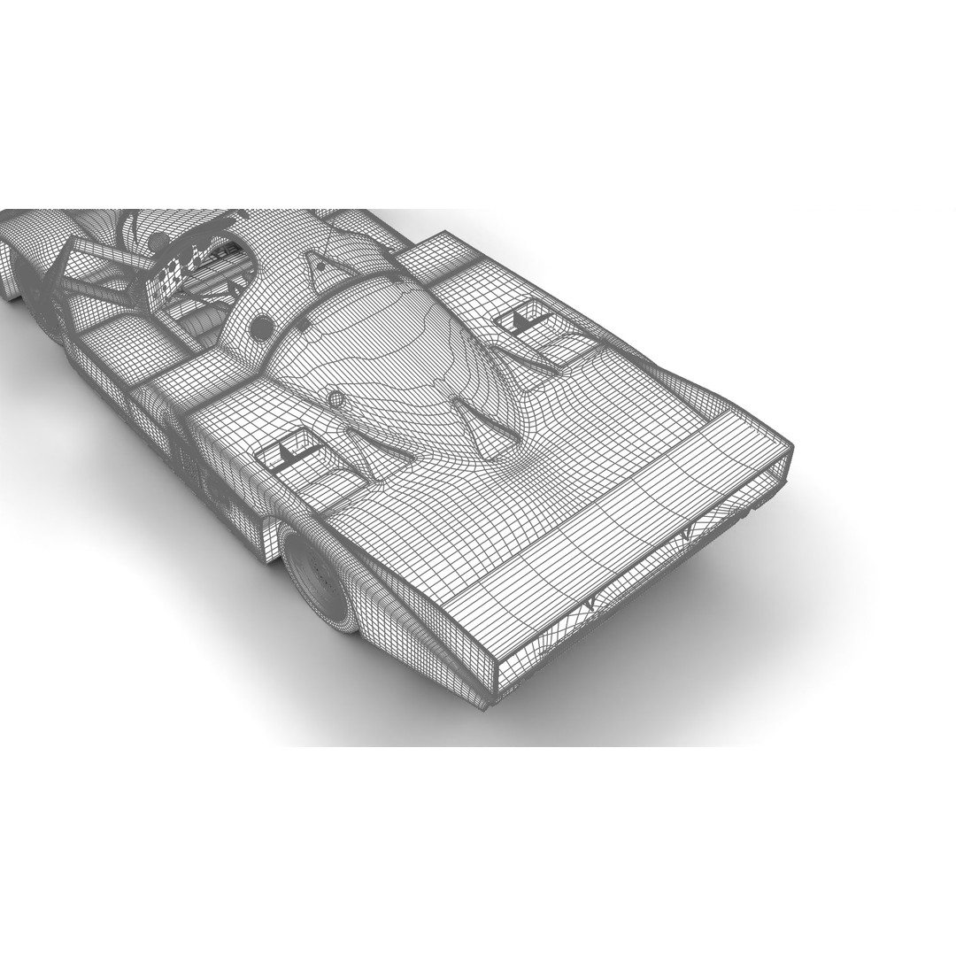 Porsche 956 Group C 1982 Rothmans Racing 3D Model – High Poly PBR Asset, FBX, OBJ - View 42