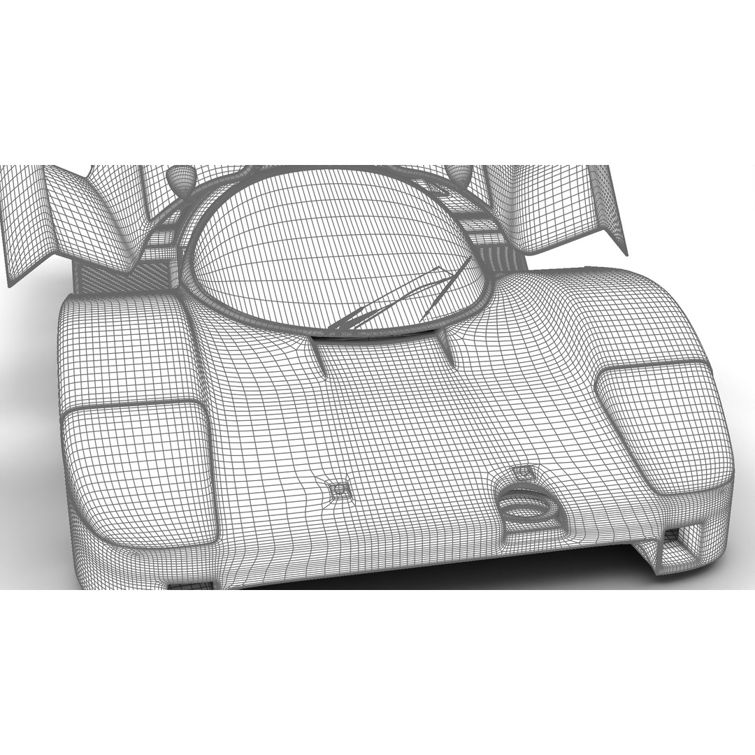 Porsche 956 Group C 1982 Rothmans Racing 3D Model – High Poly PBR Asset, FBX, OBJ - View 48