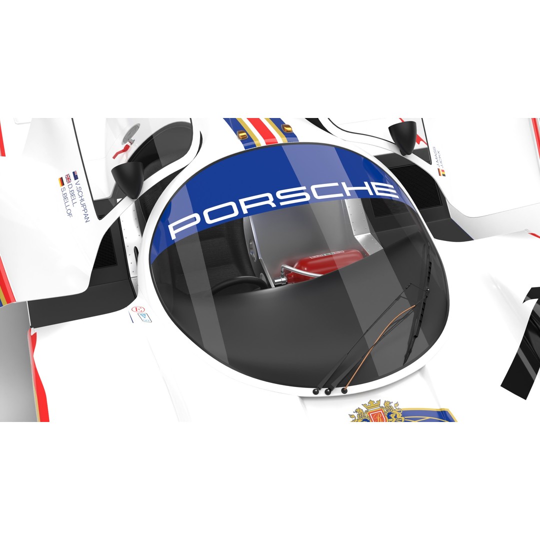 Porsche 956 Group C 1982 Rothmans Racing 3D Model – High Poly PBR Asset, FBX, OBJ - View 7