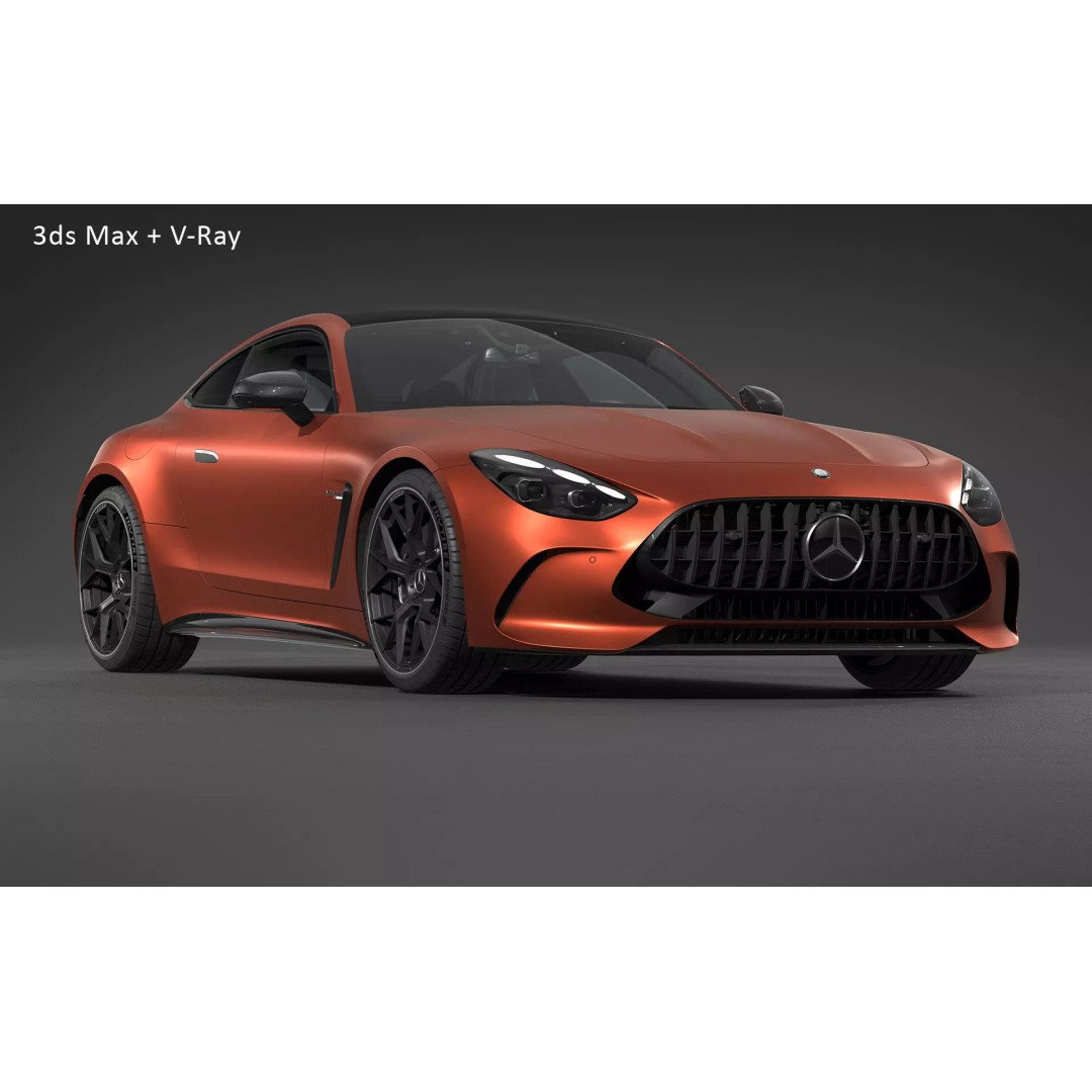2025 Mercedes-AMG GT 63 S E Performance Coupe 3D Model – High Poly PBR Car Asset, FBX - View 32