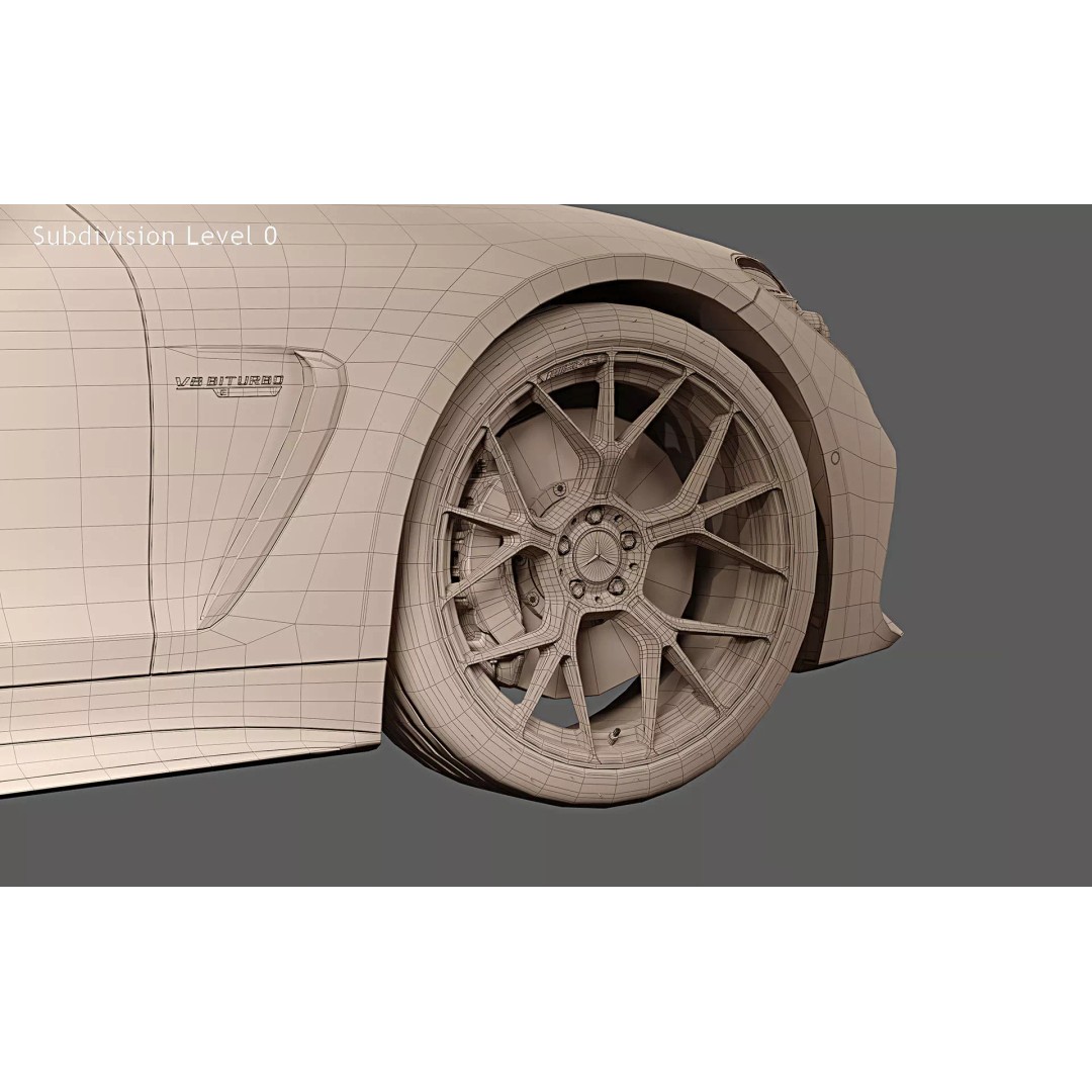 2025 Mercedes-AMG GT 63 S E Performance Coupe 3D Model – High Poly PBR Car Asset, FBX - View 36