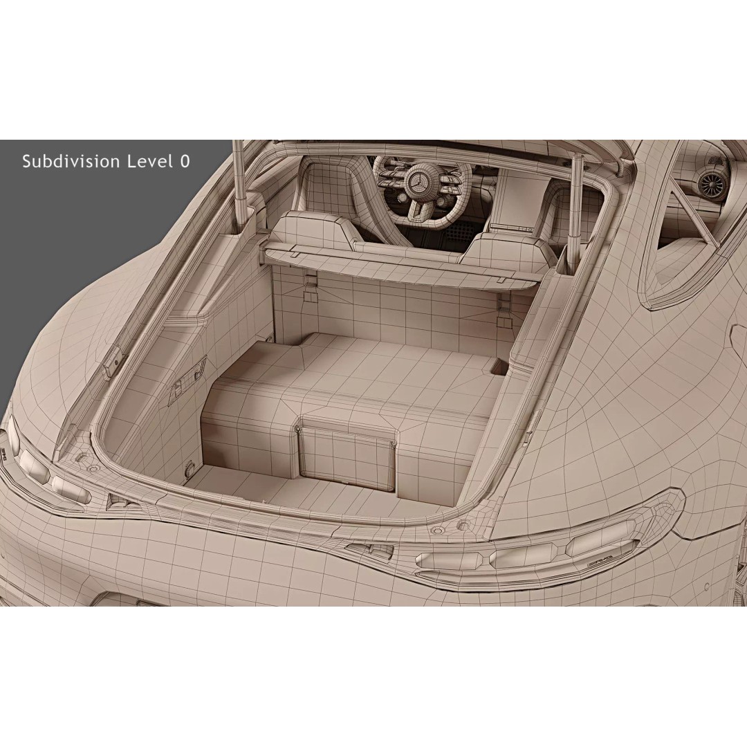 2025 Mercedes-AMG GT 63 S E Performance Coupe 3D Model – High Poly PBR Car Asset, FBX - View 39