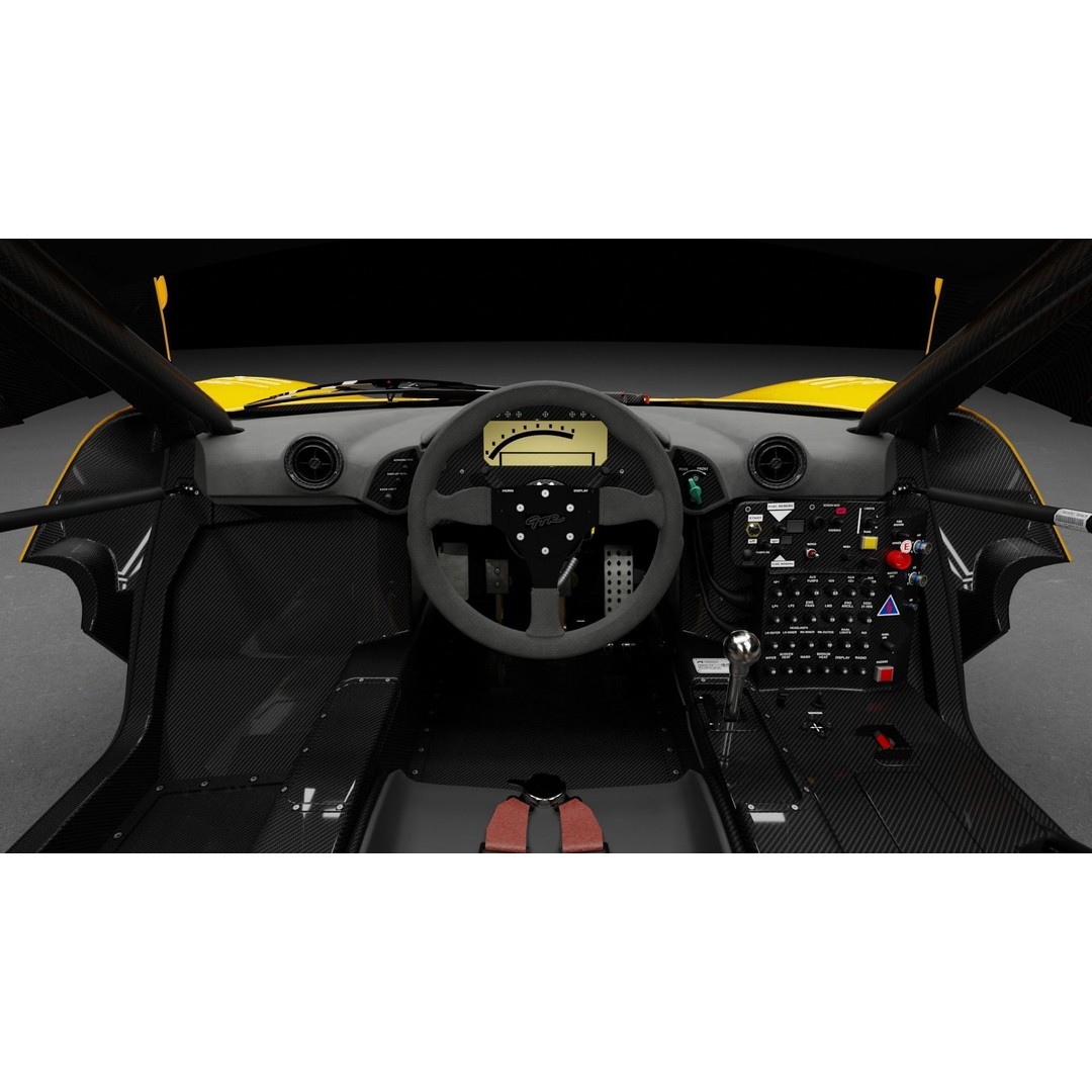 McLaren F1 GTR 3D Model – High Poly Rigged Game Asset, FBX, Blender - View 13