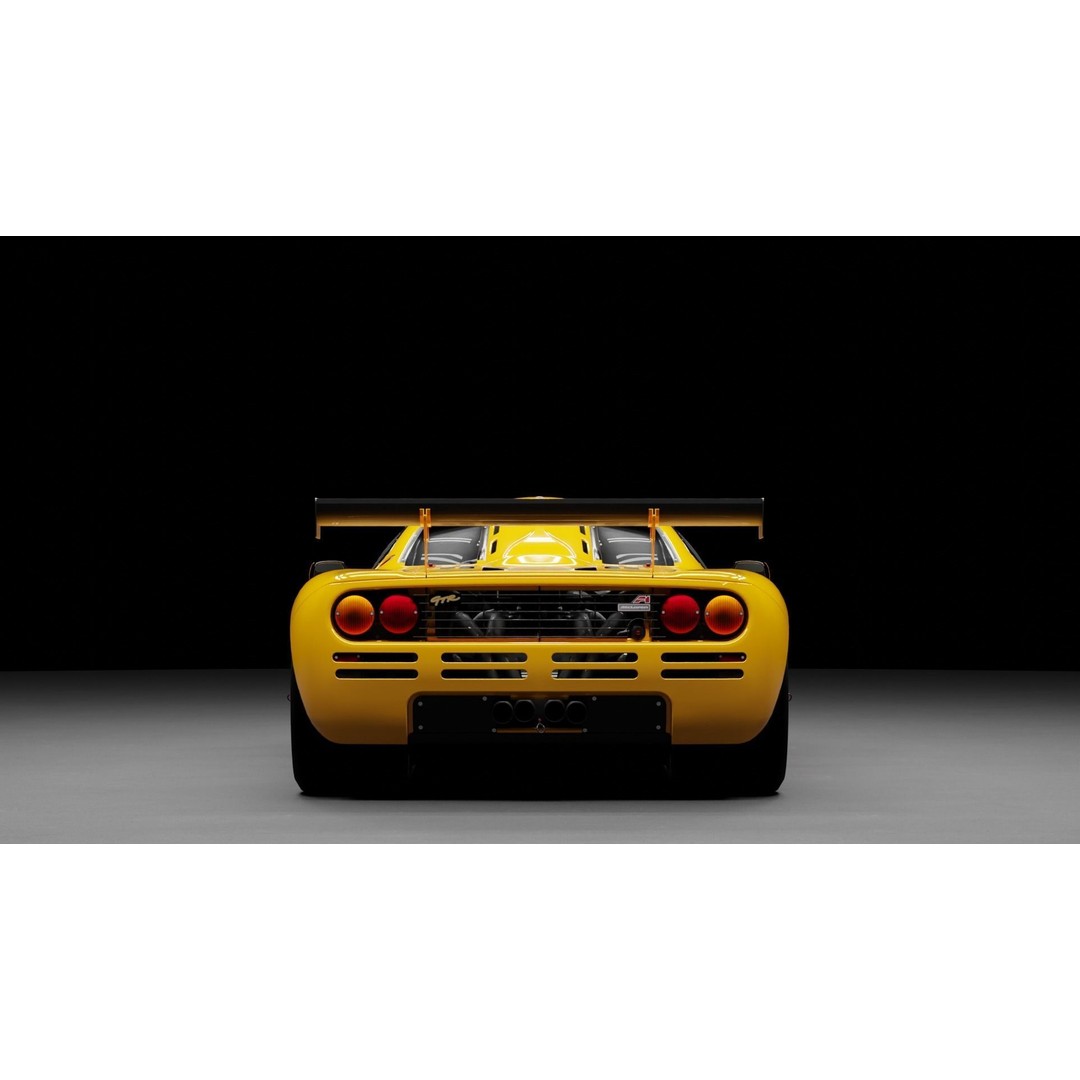 McLaren F1 GTR 3D Model – High Poly Rigged Game Asset, FBX, Blender - View 20