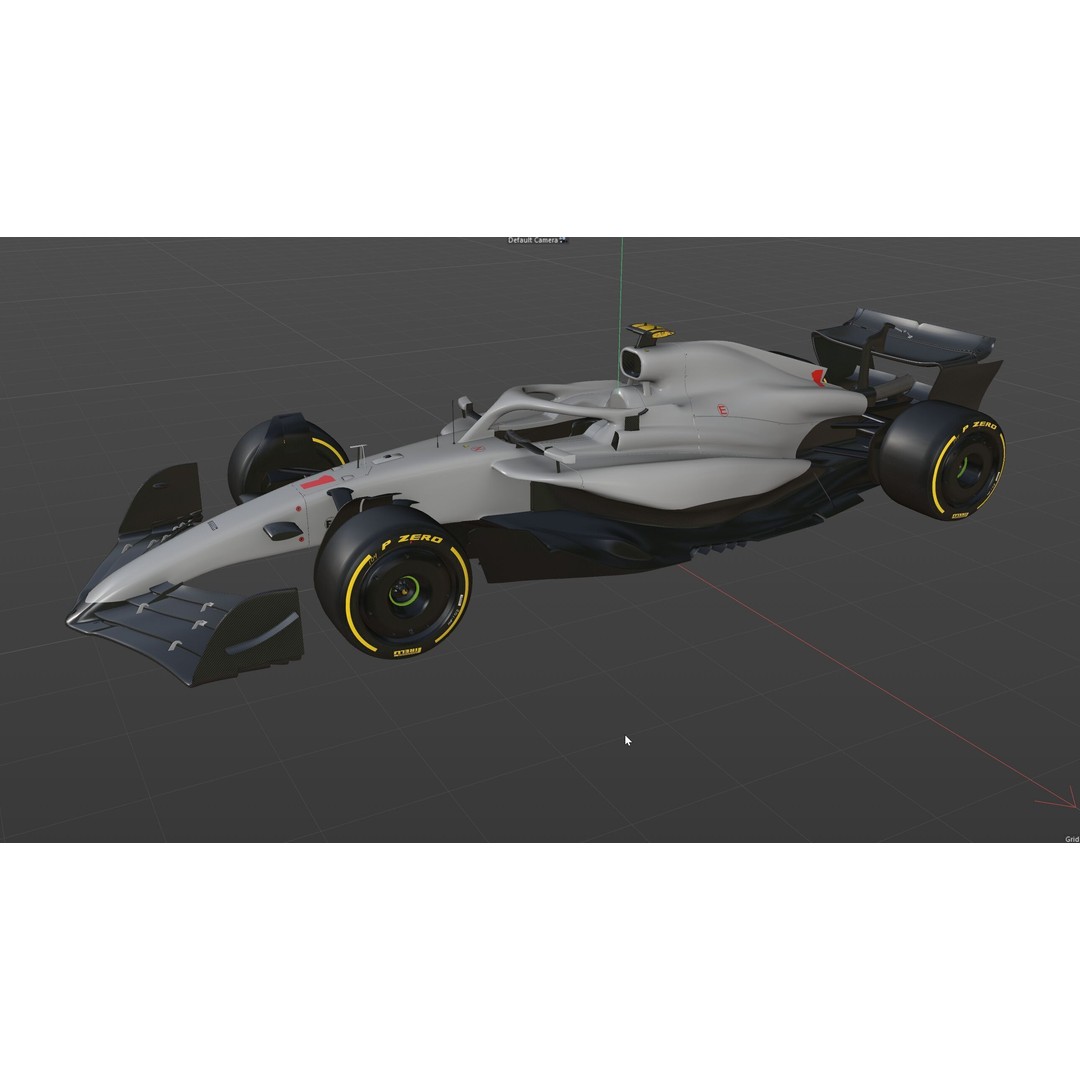 F1 Generic Car 3D Model – High Detail Racing Template, FBX, PBR