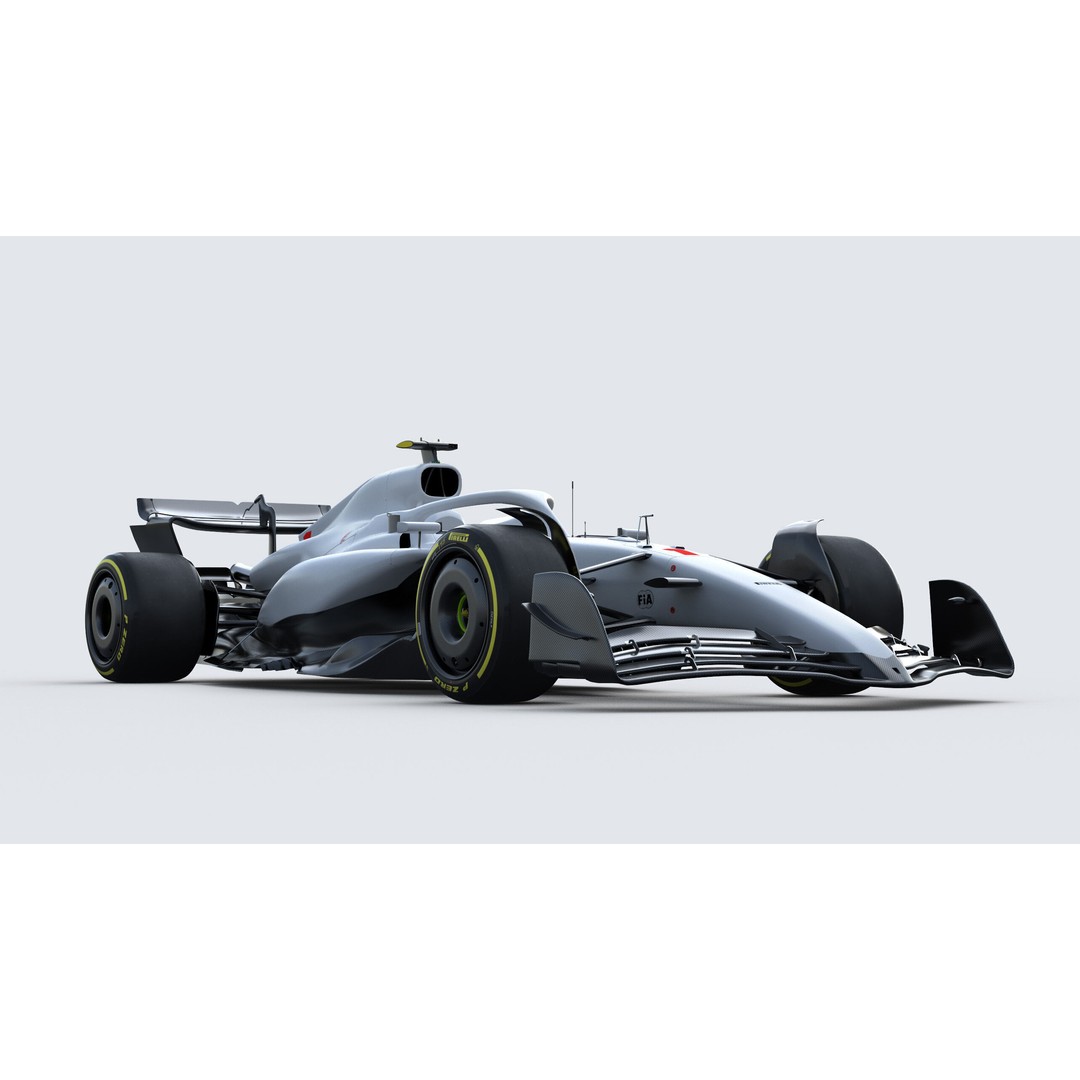 F1 Generic Car 3D Model – High Detail Racing Template, FBX, PBR - View 11