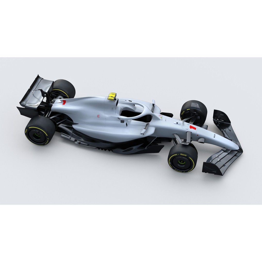 F1 Generic Car 3D Model – High Detail Racing Template, FBX, PBR - View 12