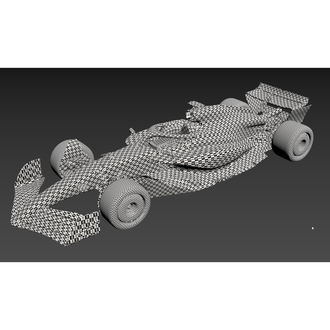 F1 Generic Car 3D Model – High Detail Racing Template, FBX, PBR - View 15