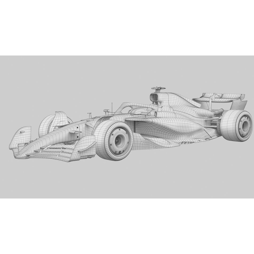 F1 Generic Car 3D Model – High Detail Racing Template, FBX, PBR - View 16