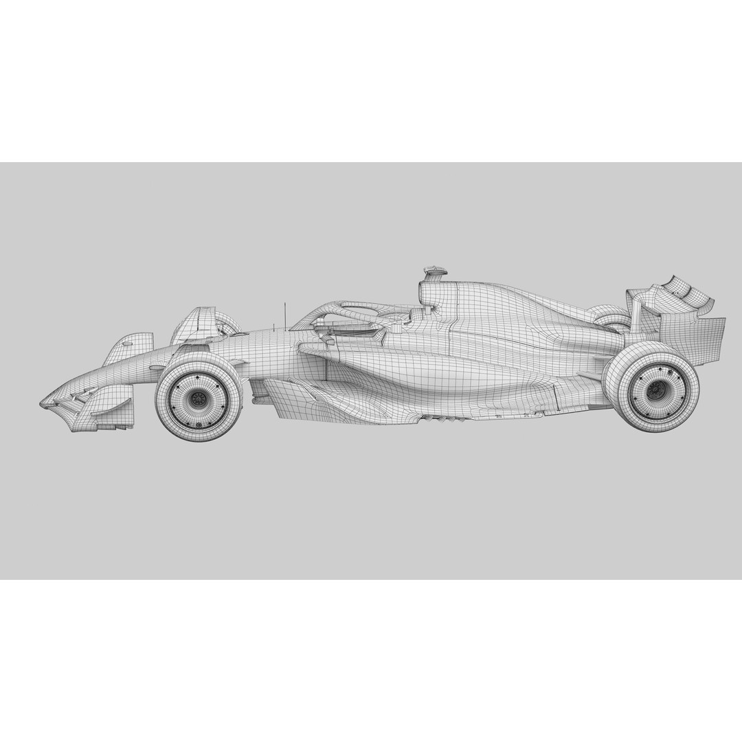 F1 Generic Car 3D Model – High Detail Racing Template, FBX, PBR - View 17