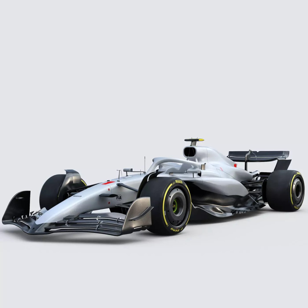 F1 Generic Car 3D Model – High Detail Racing Template, FBX, PBR - View 2