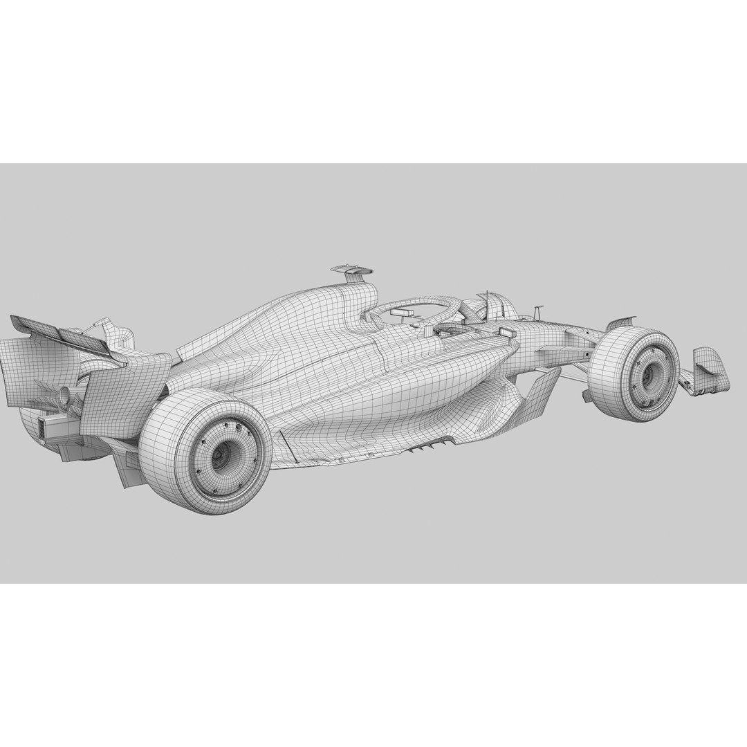 F1 Generic Car 3D Model – High Detail Racing Template, FBX, PBR - View 21